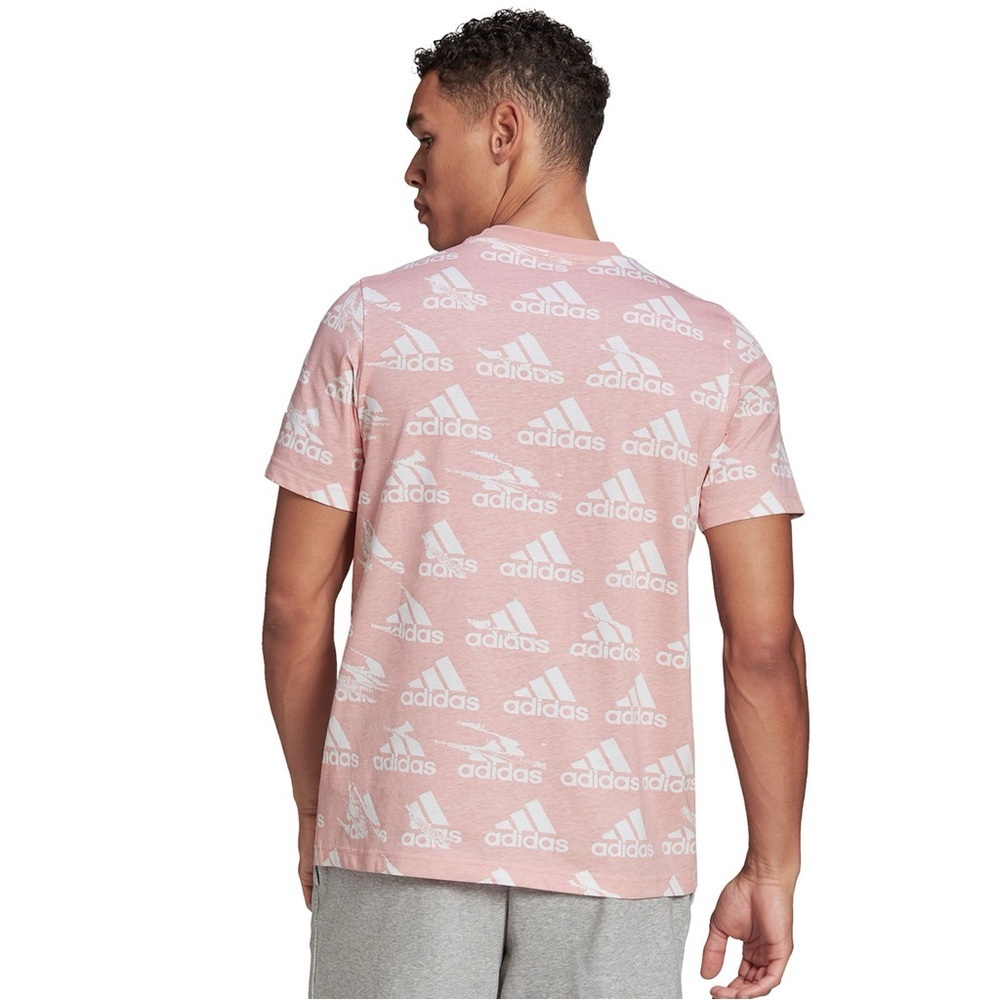 Men’s Pink Adidas Logo Tee | Size Small - Picture 5 of 5